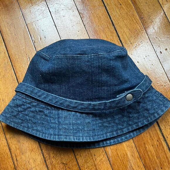 Denim Bucket Hat Y2K Women's Blue and Navy Vintage 90s - Picture 2 of 6